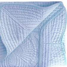 Zsa Zsa & LoLLi Monogram Blanks - Heirloom Quilt - Baby Quilt Blanket Monogram: White