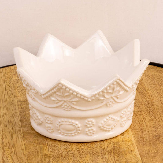 The Royal Standard - Condiment Crown Bowl   White   4x4