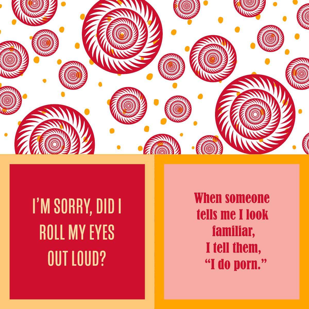 Drinks on Me - NAPKIN Roll Your Eyes | Funny Party Gift | Cocktail Napkin