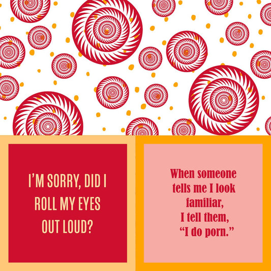 Drinks on Me - NAPKIN Roll Your Eyes | Funny Party Gift | Cocktail Napkin