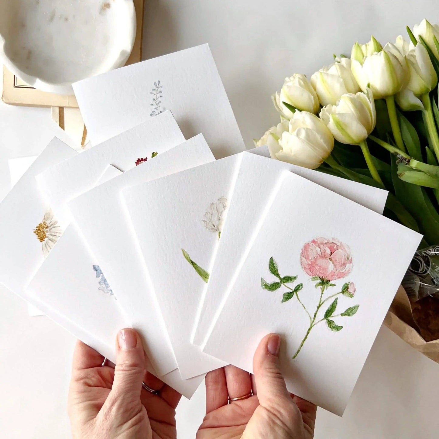 emily lex studio - Garden flowers assorted notecard set