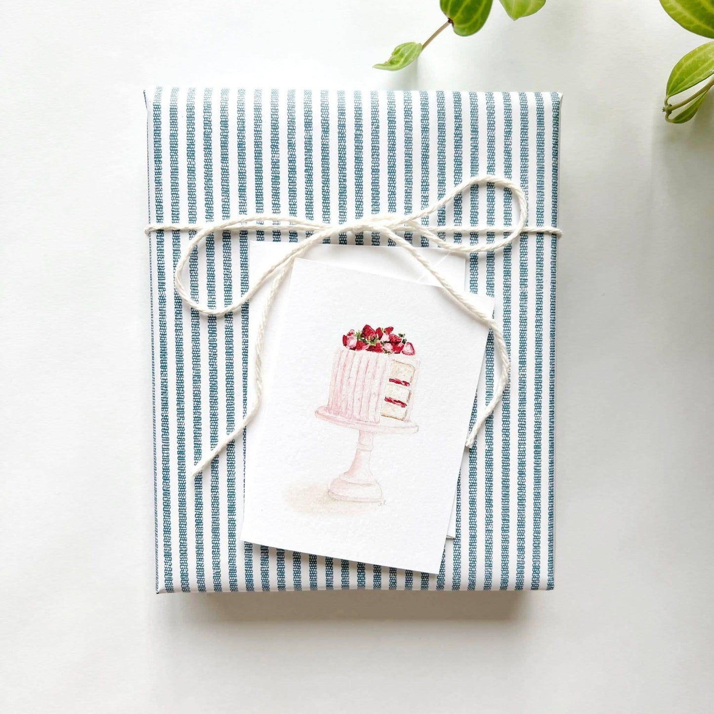 emily lex studio - Pink cake mini enclosure notecard