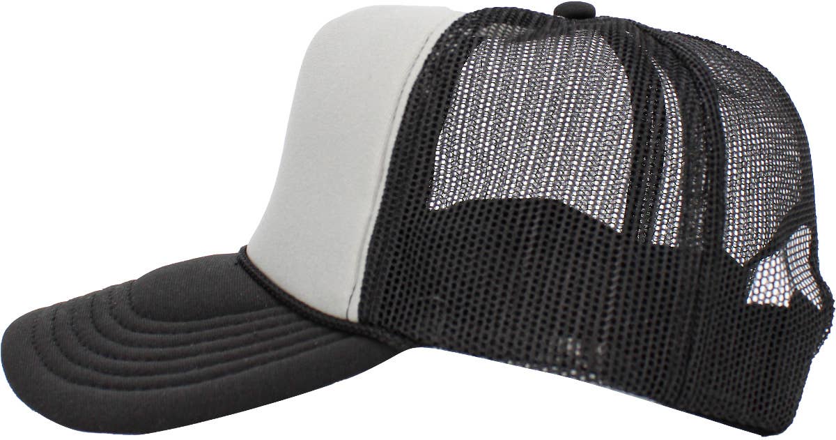 KBETHOS - Classic Foam Front Trucker Hat: Black