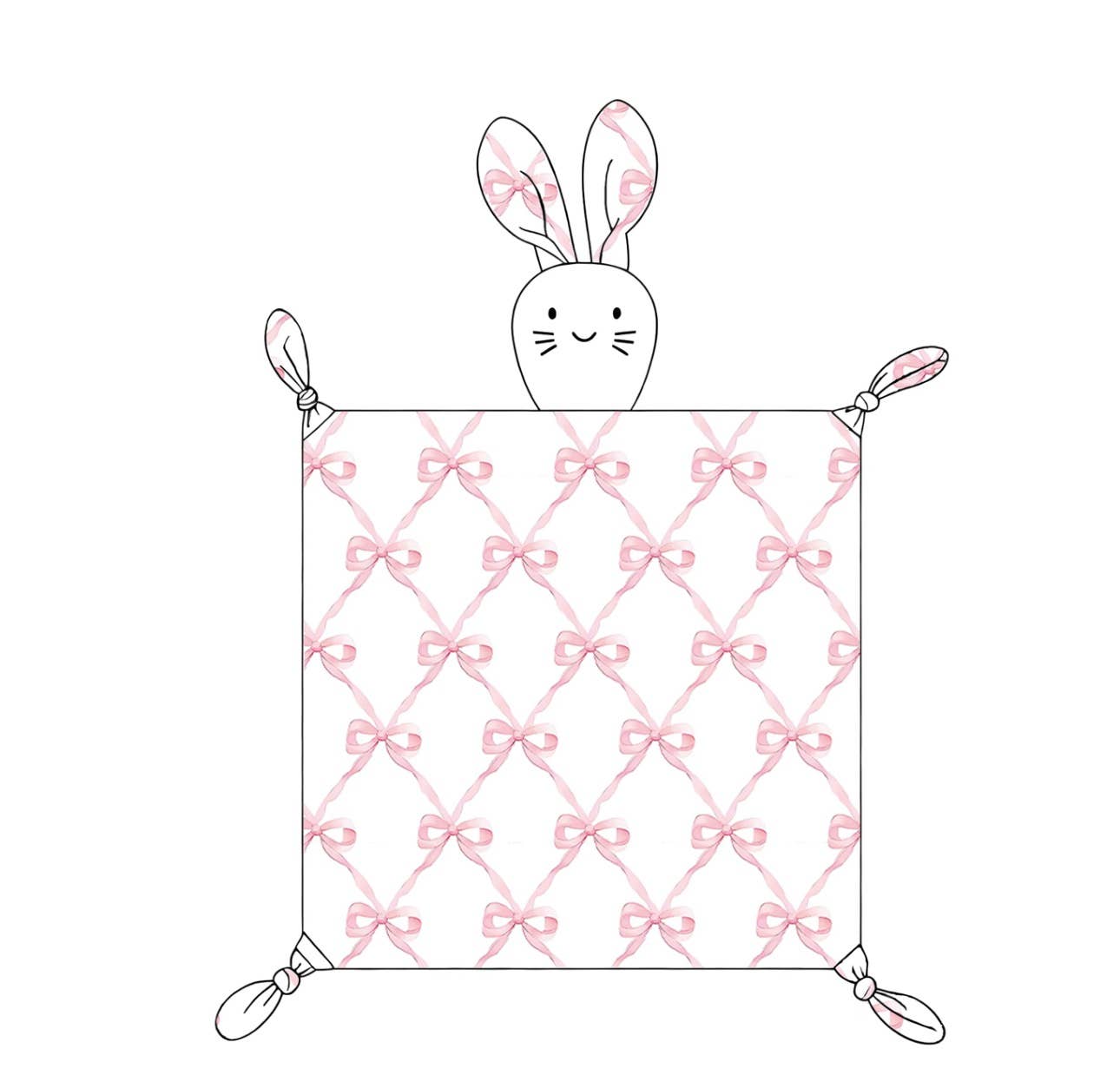 Zsa Zsa & LoLLi Monogram Blanks - Rabbit Lovey: Dress Rabbit