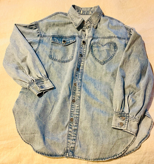 Oversized Denim Shirt