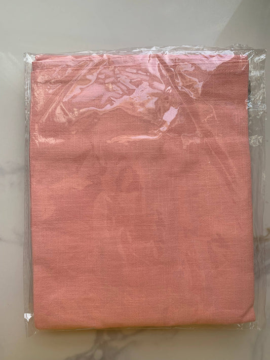 Fodory - Linen Apron with Pocket: Light pink