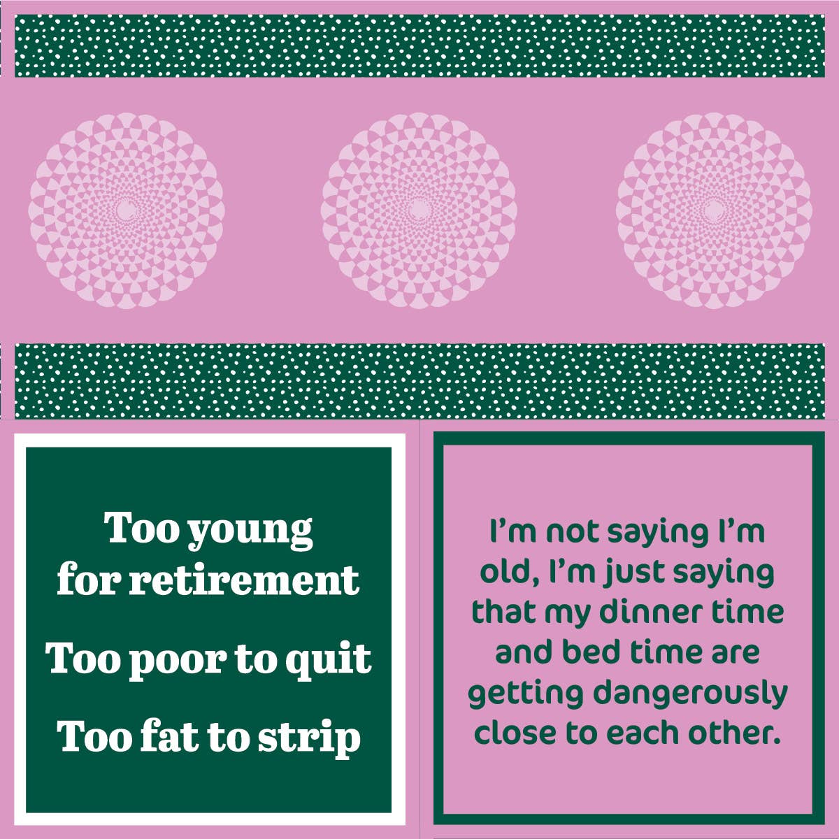 Drinks on Me - NAPKIN I'm Old | Funny Party Gift | Cocktail Napkin
