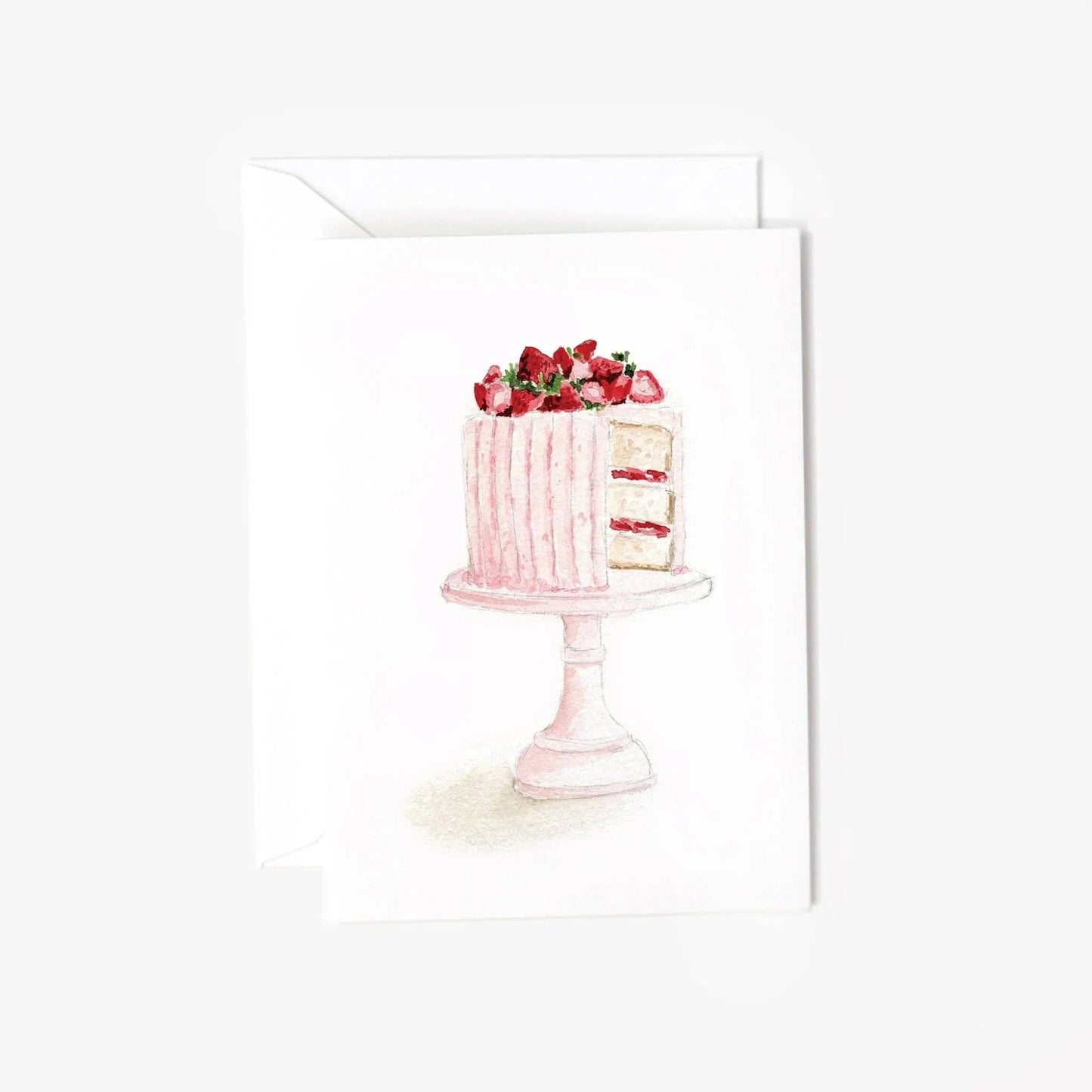 emily lex studio - Pink cake mini enclosure notecard
