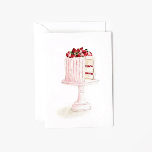 emily lex studio - Pink cake mini enclosure notecard