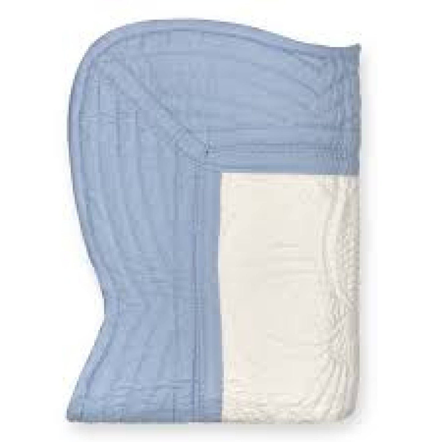 Zsa Zsa & LoLLi Monogram Blanks - Heirloom Quilt - Baby Quilt Blanket Monogram: White