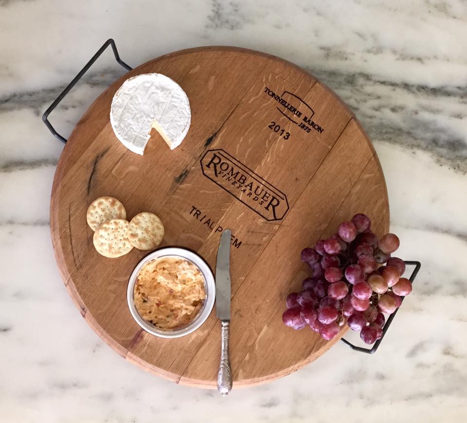 Wine Cask Tray made from Rombauer Barrels