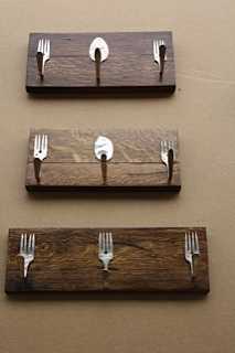 Tri-Hooks made from Vintage Silverware